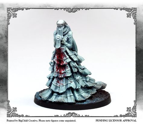 Bloodborne Miniature, Queen Yharnam, Bloodborne Characters, Dnd Monster, Painted Miniatures, Dnd Monsters, Workshop Design, Bloodborne, Paint Schemes