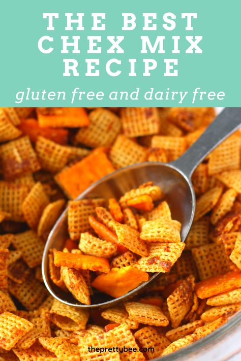 Chex Mix Recipes Spicy, Spicy Chex Mix, Gluten Free Chex, Nut Free Snacks, Texas Trash, Chex Mix Recipes, Fodmap Friendly, Party Appetizers Easy, Delicious Gluten Free Recipes