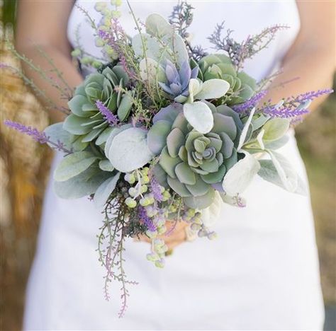 Flowers And Succulents, Bouquet Succulent, Silk Bouquet, Succulent Bouquet, Lavender Bouquet, Rustic Bouquet, Boho Bouquet, Succulent Wedding, Wildflower Bouquet