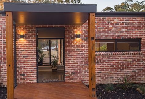 Recycled Bricks | Green MagazineGreen Magazine Recycled Red Brick House, Facebrick House Exterior, Modern Red Brick House Exterior, Clinker Brick House, Red Brick House Exterior, Modern Brick House, Red Brick Exteriors, Clinker Brick, Green Magazine