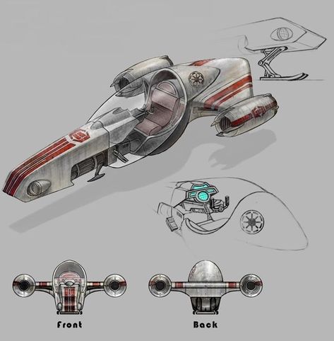 Star Wars Ships Design, Concept Vehicles Sci Fi, Speeder Bike, Space Ships Concept, Space Ship Concept Art, Starship Concept, Freezing Weather, Futuristic Motorcycle, Star Wars Vehicles