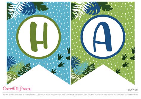 Dinosaur Letters Free Printables, Dinosaur Party Printables, Happy Birthday Banner Printable Free, Dinasour Birthday, Dinosaur Party Invitations, Happy Birthday Banner Printable, Printable Birthday Banner, Birthday Banner Template, Dinosaur Party Decorations