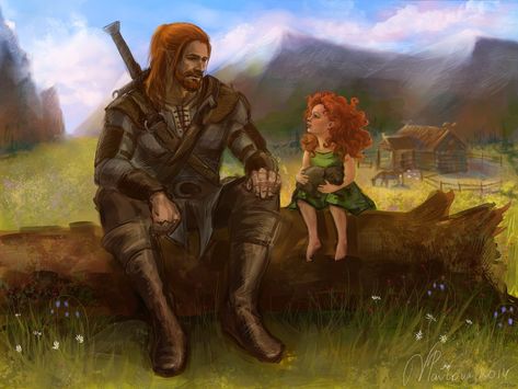 Father And Daughter Art, Fantasy Fighter, Fantasy Writer, Father And Daughter, Fantasy Pictures, Fantasy Story, Fantasy Adventure, Arte Fantasy, Father Daughter