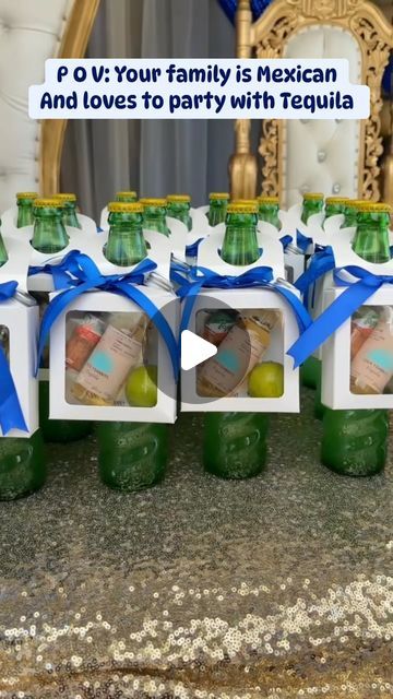 Vanessa on Instagram: "Happy Wednesday!! 🩵 
Love how these turned out!! This inspired party favor that turned into centerpieces was a hit 😍" Tequila Centerpiece Ideas For Men, Mini Wine Bottles Gifts, 21st Birthday Party Favors, Wednesday Love, Wine Bottle Centerpieces, Mini Bottle, Planning Inspiration, Birthday Party 21, Bright Ideas