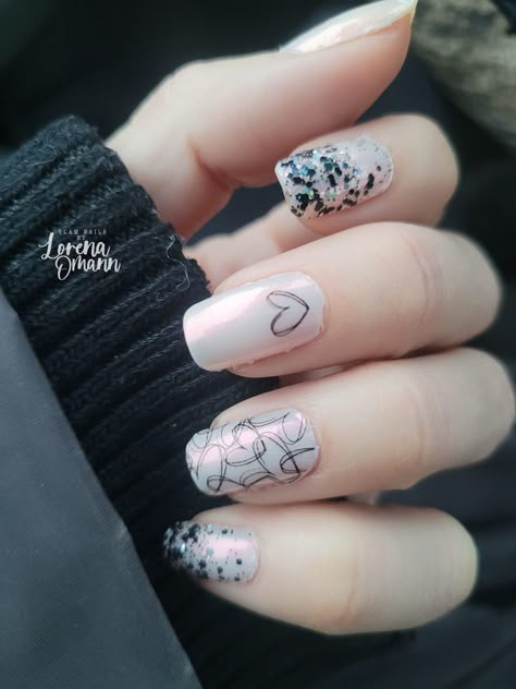 Valentine’s Day Color Street Combo, Valentines Nail Art Designs, Nail Color Combos, Valentine Nail Art, Nail Jewelry, Get Nails, Valentine's Day Nails, Color Street Nails, Valentines Nails