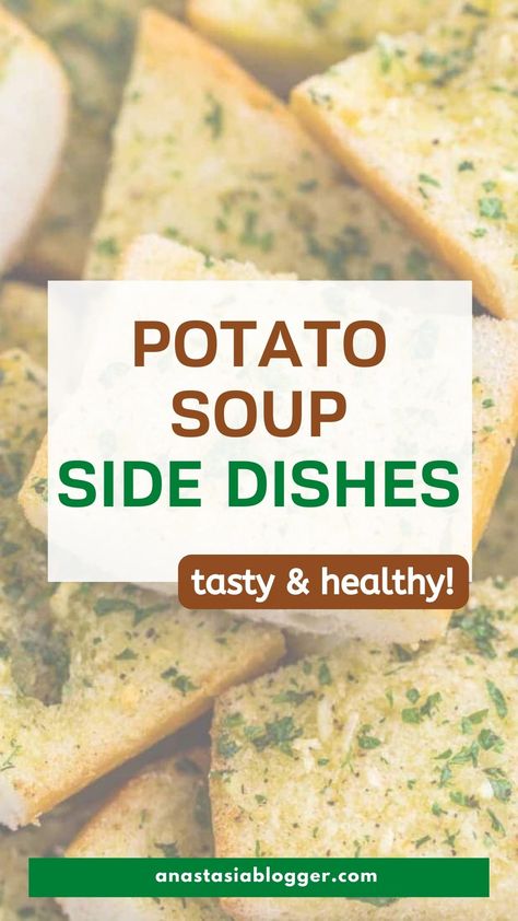 If you are looking for some sides to serve with your soup, I have here 15 delicious side dishes to serve with potato soup! Things To Serve With Soup, What To Eat With Potato Soup, What To Serve With Potato Soup, Sides With Soup, Easy Flatbread Recipes, Homemade Potato Soup, Parsnip Recipes, Delicious Side Dishes, Diy Healthy Snacks