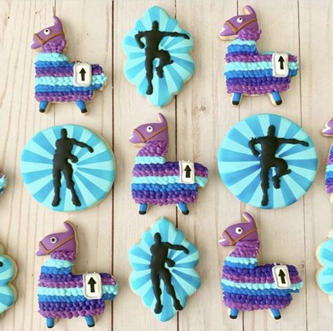 Fortnite Decorated Cookies, Fortnite Cookies Decorated, Fortnight Cookies, Fortnight Cake, Fortnite Cookies, Fortnight Birthday, Fort Nite, Fortnite Party, Fortnite Birthday