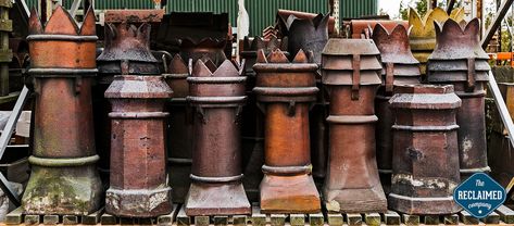 Chimney Pots | The Reclaimed Company Chimney Pot Planter Ideas, Mediterranean Courtyard, Chimney Pots, Garden Planters Pots, Stone Chimney, Antique Stone, Garden Planter, Garden Features, Be Great