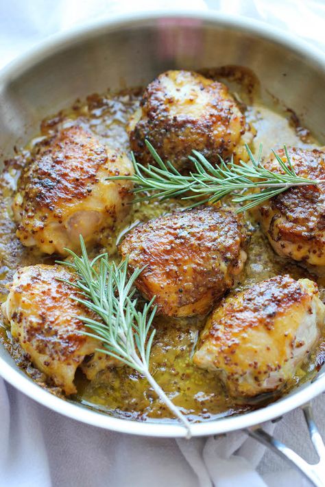 Baked Honey Mustard Chicken Baked Honey Mustard Chicken, Creamy Honey Mustard Chicken, Honey Mustard Chicken, Mustard Chicken, Low Carb Paleo, Poultry Recipes, Honey Mustard, Turkey Recipes, Main Meals