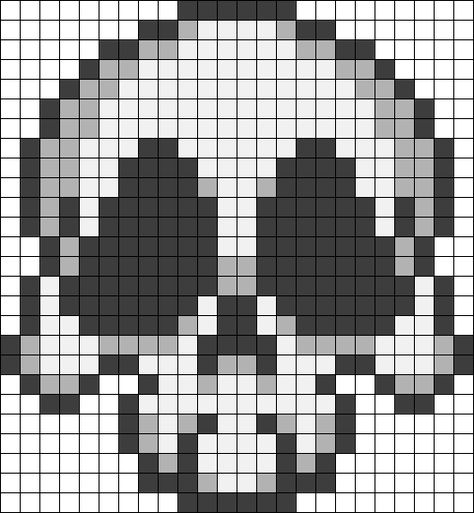 Skull Pixel Pattern, Perler Bead Patterns Black And White, Grunge Perler Beads, Gothic Perler Beads, Plague Doctor Pixel Art, Creepy Perler Bead Patterns, Skull Perler Bead Patterns, Gothic Perler Bead Patterns, Black And White Perler Bead Patterns