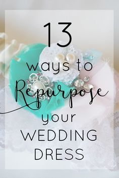 How to reuse your wedding dress. 13 ideas to upcycle your wedding dress. Repurpose Wedding Gown, Recycled Wedding Dress Ideas, Reuse Wedding Dress, Wedding Dress Quilt, Repurpose Wedding Dress, Upcycled Wedding Dress, Recycle Wedding Dress, Wedding Dress Keepsake, Upcycled Wedding