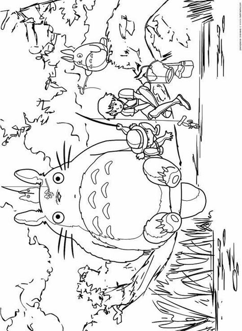 Gibli Studio Coloring Pages, Ghibli Colouring Pages, Coloring Pages Aesthetic Anime, Colouring Sheets Aesthetic, Totoro Coloring Pages, Colouring Pages Aesthetic, Ghibli Coloring Pages, Studio Ghibli Coloring Pages, Ghibli Coloring