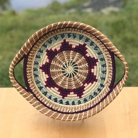 HOME ACCENTS - Women's Peace Collection Guatemala Women, Magic Woven Spiral Basket, Pine Straw Baskets, Navajo Basket, Mayan Women, Woven Spiral Bowl, Native Grasses, Sweetgrass Basket, Coiled Fabric Bowl