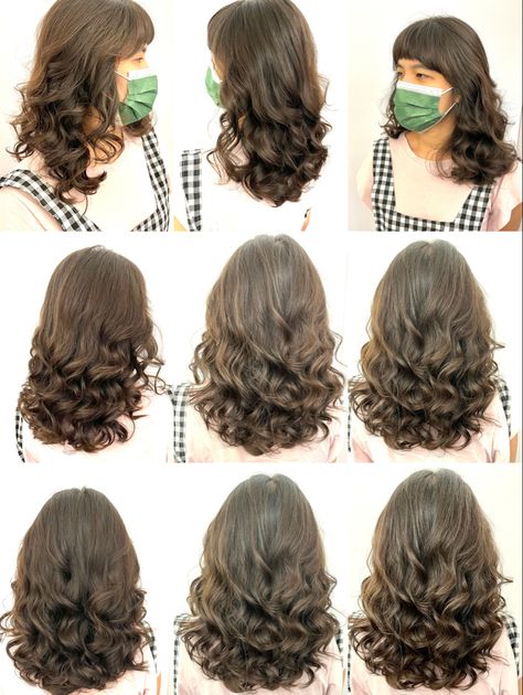 Digital Hair Perm, Digital Perm Long Hair, Mascara Bleu, Long Hair Perm, Warm Hair Color, Digital Perm, Perm Hair, Hair Perm, Haircuts For Wavy Hair