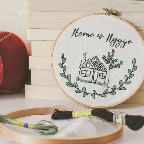 Tag a friend below that you love enough to spend hours hand making them a present! Hygge Crafts, Vintage Style Embroidery, Hygge Living, Embroidery Lessons, Happy New Home, Elegant Embroidery, Embroidery Transfers, Embroidery Patterns Vintage, Exclusive Home