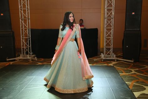 Blue Lehenga With Pink Dupatta, Pastel Blue Lehenga, Sky Blue Lehenga, Pink Lengha, Chiffon Lehenga, Lehenga Bridesmaid, Pink Dupatta, Blue Lehenga, Pakistani Fancy Dresses