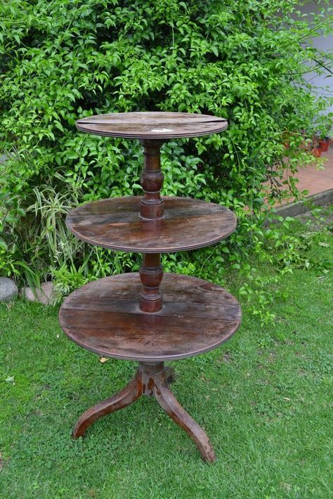 Boho End Tables Living Rooms, Tiered Table Makeover, Refurbished End Tables Diy Ideas, End Table Makeover, Chalk Paint Makeover, Restoration Hardware Inspired, Antique Side Table, Flea Market Flip, Diy Makeover