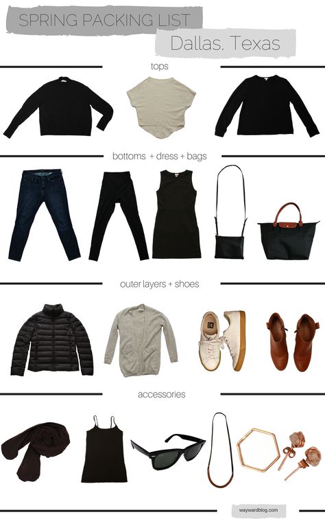 Dallas/Fort Worth, Texas Packing List Packing For Houston Texas, Weekend In Dallas Outfits, Dallas Trip Outfits, Outfits For Dallas Texas, Texas Trip Outfits, Dallas Texas Outfits Spring, Dallas Outfits Spring, Houston Packing List, Houston Texas Outfits