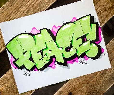 4,614 Likes, 56 Comments - RAWS® (@rawsofficial) on Instagram: “PEACE! - to all people. This time something serious. These days the world is getting crazy. There…” Peace Sketch, 3d Paper Letters, Graffiti Images, Paper Letters, Graffiti Lettering Alphabet, Graffiti Art Letters, Graffiti Wildstyle, Best Graffiti, Graffiti Wallpaper Iphone