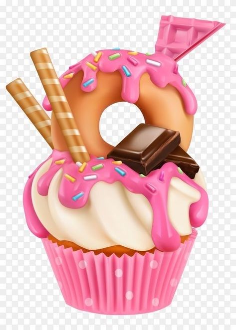 Cupcake Png, Horse Birthday Cake, Ice Cream Wallpaper, Candyland Cake, Candy Clipart, Cupcake Illustration, Cake Png, Cupcake Pictures, Minnie Mouse Images