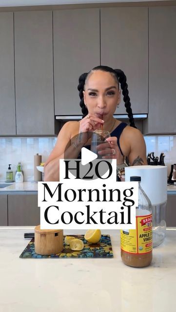 Robin Arzón on Instagram: "Hydration for Hustlers! 🍋 This drink is great for hydration, digestion, boosting energy levels and replenishing electrolytes. I get excited to drink it every morning. All you need are a few minutes and a few simple ingredients. Recipe below ⬇️ H2O Cocktail Recipe -8 oz. filtered room temperature water -1 Tbsp Apple Cider Vinegar (I use Bragg’s but any brand works as long as it has the ‘Mother,’ meaning it’s fermented) -Juice from half a lemon -Pinch of sea salt What do you look forward to in the morning? Let me know! ⬇️" Morning Hydration Drink, Morning Electrolyte Drink, Fermented Juice, Mother Meaning, Morning Cocktail, Brand Words, Hydrating Drinks, Electrolyte Drink, Boost Energy Levels