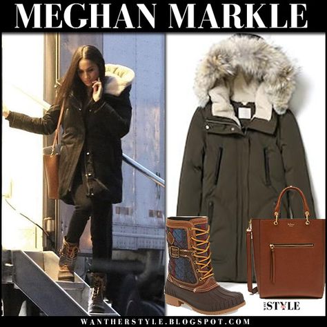 Meghan Markle Winter Outfits, Meghan Markle Winter Style, Green Parka Outfit Winter, Khaki Parka Outfit, Parka Outfits, Green Parka Outfit, Parka Outfit Winter, Meghan Style, Parka Outfit