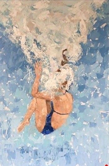 Bubble Bubble, Underwater Painting, Pool Art, Water Art, Art Inspiration Painting, Painting Art Projects, Beach Art, Art Plastique, Art Paint