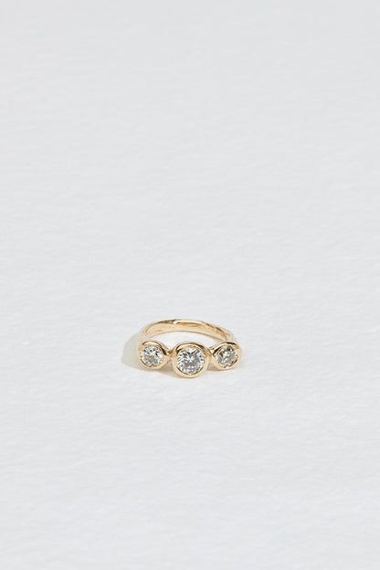 GILD – Jane Pope Jewelry Round Stone Engagement Rings, Minimal Gold Jewelry, Baguette Diamond Band, Bezel Set Diamond Ring, Champagne Diamond Rings, Pear Diamond Rings, Trio Ring, Three Stone Diamond Ring, Bezel Set Ring