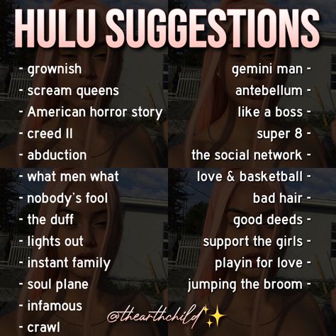 Horror Movies On Hulu, Netflix Series To Improve English, Hulu Suggestions, Hulu Movies, Netflix Suggestions, Movie Suggestions, Netflix Categories, Horror Movies List, Netflix Shows To Watch