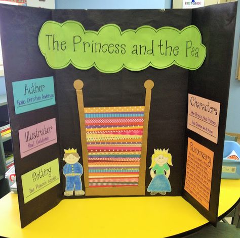 Reading Fair Boards Ideas, Workbook Layout, Reading Fair, The Princess And The Pea, Reading Boards, Doodle Bugs, Reading Month, Reading Projects, Library Skills