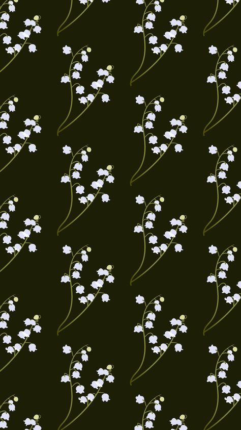 Lily Of The Valley Aesthetic Wallpaper, Lily Of The Valley Background, Lily Of The Valley Wallpaper, Lily Of The Valley Pattern, Bg Wallpaper, Valley Wallpaper, Taurus Aesthetic, Social Collision, Phone Screensaver