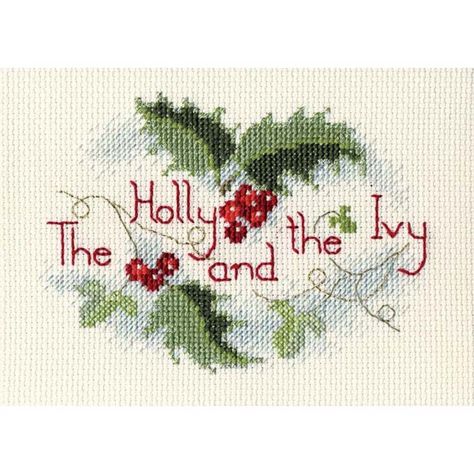 Holly And The Ivy, Christmas Cross Stitch Patterns Free, Holly And Ivy, Cross Stitch Christmas Cards, Snowflake Cross Stitch, Bothy Threads, Christian Cross Stitch, Stitching Cards, Xmas Cross Stitch