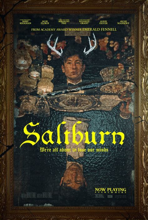 SALTBURN (2023) poster by Justice Gage Dark Academia Movie Poster, The Favourite Movie Poster, Saltburn Movie Poster, Saltburn Poster, Dark Academia Posters, Up Movie, 2023 Poster, Film Theory, Most Paused Movie Scenes