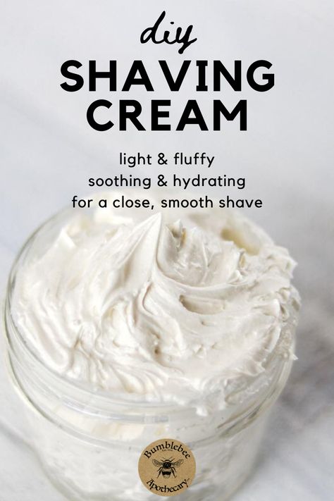 This DIY shaving cream for women and men is the best! It's easy, made without shea butter, and perfect for sensitive skin. Recipes, homemade, natural, DIY skincare recipes #shaving #cream #diy Shave Bars Diy, Diy Shaving Cream, Homemade Shaving Cream, Natural Shaving Cream, Skin Recipes, Anti Aging Homemade, Skincare Recipes, Diy Skin Care Recipes, Diy Beauty Recipes