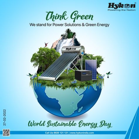 Once we invest on Solar Energy and install Solar devises in your homes, -Solar Water heaters, Solar Inverters etc - the Energy cost will go down...So, #Thinkgreen, #Besustainable .. Let's Power The Nation with Green Energy Solar Water Heater, Solar Inverter, Water Heaters, Solar Water, Sustainable Energy, Clean Energy, International Day, Green Energy, The Energy