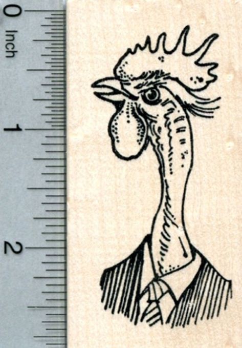 Naked Neck Chicken Rubber Stamp, Wearing a Suit and Tie Chicken With Knife Drawing, Cartoon Chicken Tattoo, Goofy Chicken Drawing, Chicken Sketches Drawings, Rubber Stamp, Chicken Ink Drawing, Chicken Drawing, Bird Rubber Stamps, Scrapbook Cover