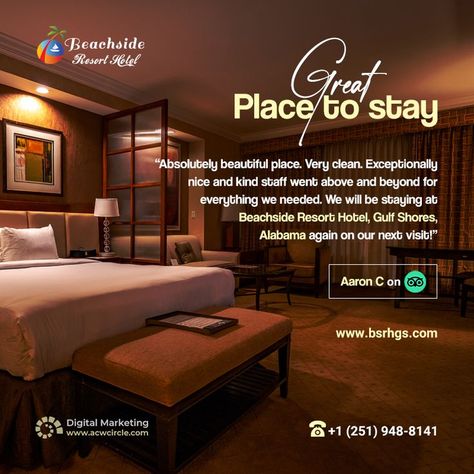 GREAT PLACE TO STAY Hotel Marketing Design, West Monroe Louisiana, Hotel Advertisement, Morning Motivation Quotes, Monroe Louisiana, Hotel Ads, Hotel Marketing, Room Reservation, Real Estate Marketing Design