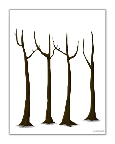 Tree Templates Printable Free, Fall Tree Template, Fallen Tree Projects, Free Tree Template, Leaves Template, Fun Craft Projects, First Grade Art, Tree Template, Tree Templates