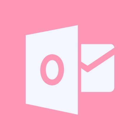 Outlook Icon Pink, Signal App Icon, Pink Gmail Icon, Outlook Icon, Outlook App Icon, 13 Aesthetic, Cover App, Signal App, Theme Iphone