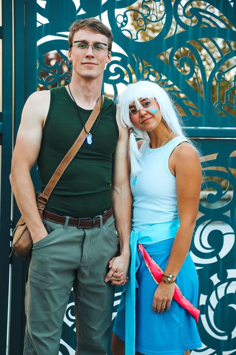 Kida Atlantis Costume, Atlantis Costume, Disney Couple Outfits, Milo And Kida, Couple Disney, Kida Atlantis, Top Halloween Costumes, Duo Costumes, Couples Halloween Outfits