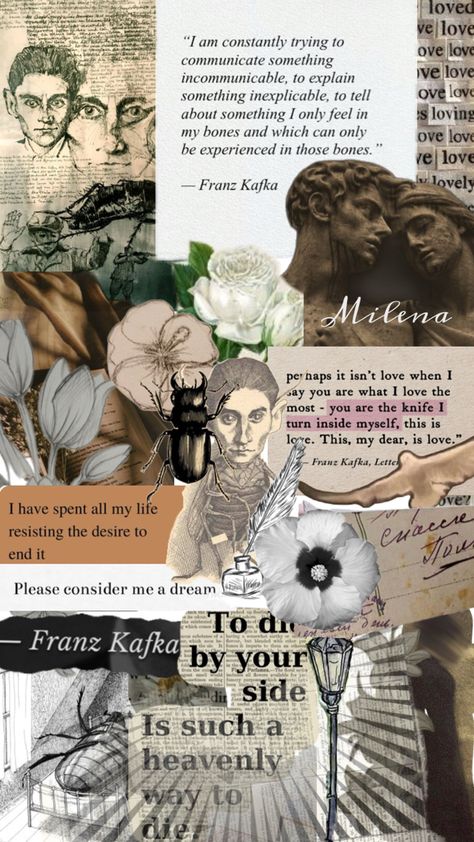 Franz Kafka, Letters to Milena, Kafka diary Letters To Milena Kafka, Kafka Aesthetic, Dark Academic, I Am Dead, Franz Kafka, Francis Bacon, Literature Books, Aesthetic Pics, This Is Love