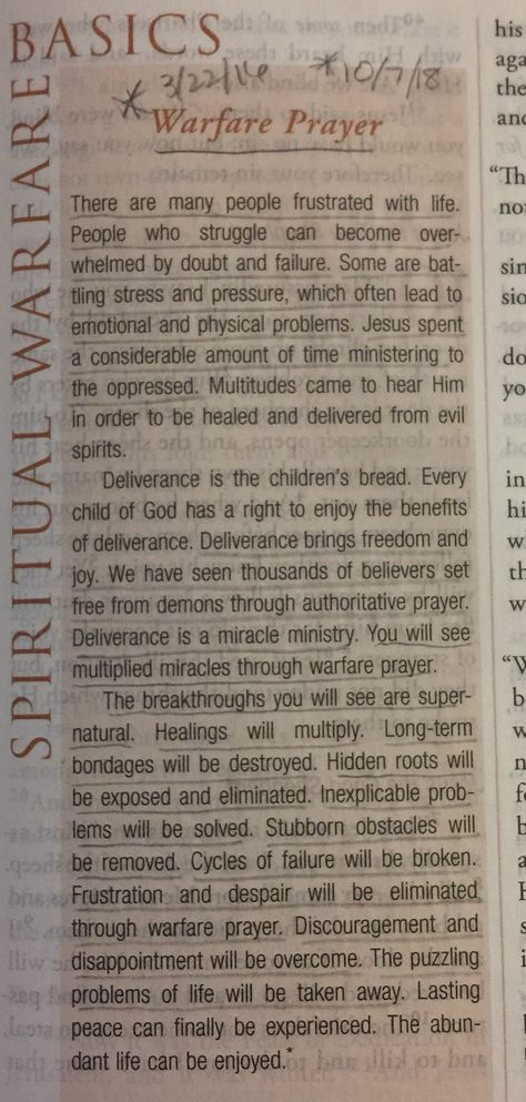 From the Spiritual Warfare Bible- commentary from John Eckhardt John Eckhardt, Christian Women's Ministry, Bible Commentary, Bible Study Lessons, Women's Ministry, In Christ Alone, Bible Study Verses, Bible Teachings, Jesus Calling