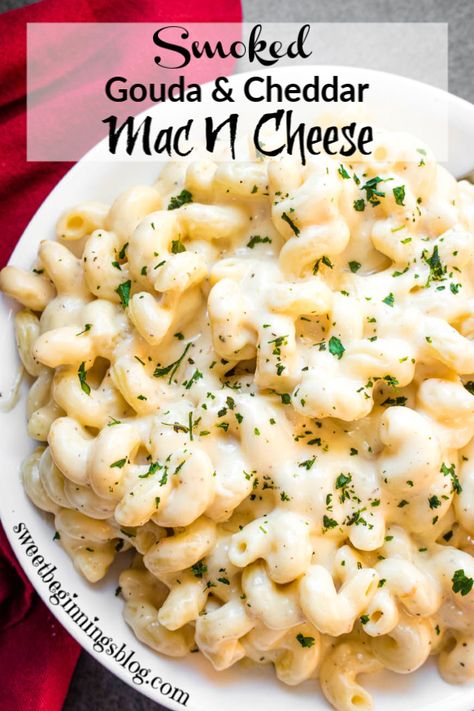 Gorgonzola Mac And Cheese Recipe, Gouda Cheddar Mac And Cheese, White Cheddar Gouda Mac And Cheese, Gouda Cheese Recipes Pasta, Cheddar And Gouda Mac And Cheese, Smoked White Cheddar Mac And Cheese, Baked Mac And Cheese With Gouda, Homemade Gouda Mac And Cheese Recipe, Mac And Cheese Dip