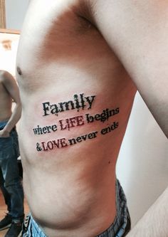 Family Text Tattoo, Good Family Tattoo, Family Tattoos For Men, Tattoos 2024, Balance Tattoo, Wife Tattoo, Tattoo Family, Family Quotes Inspirational, Family Tattoo Designs