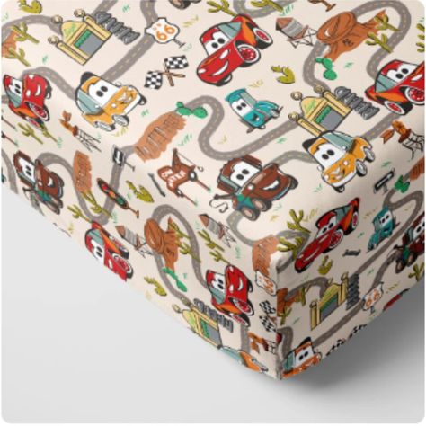 Little Sleepies Disney And Pixar Cars Radiator Springs Crib Sheet Standard Crib Sheet Size Brand New In Package Disney Cars Bedroom Decor, Disney Cars Bedroom, Cars Radiator Springs, Disney Cars Characters, Car Themed Nursery, Car Nursery, Little Sleepies, Radiator Springs, Car Bedroom