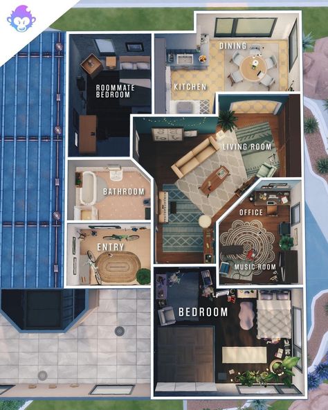 Sims 4 Houses Layout 1 Bedroom, Sims 4 Apartment Layout 3 Bedroom, Sims 4 Houses Layout 2 Bedroom, Sims 4 Two Bedroom House Layout, Apartment Floorplan Sims 4, Sims 4 Floorplan 4 Bedroom, Sims 4 Floorplan 20x15, Sims 4 Apartment Inspiration, Sims 4 Apartment Layout Eco Lifestyle