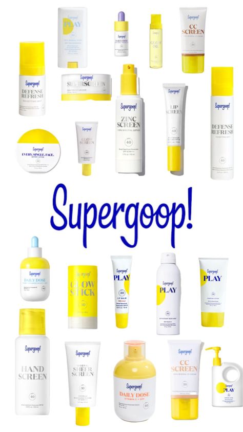 super goop 🌞🌅🧴 Super Goop, Bella Beauty, Sephora Skin Care, Cool Face, Skin Care Items, Birthday Wishlist, Lip Glow, Body Mist, Skin Care Essentials