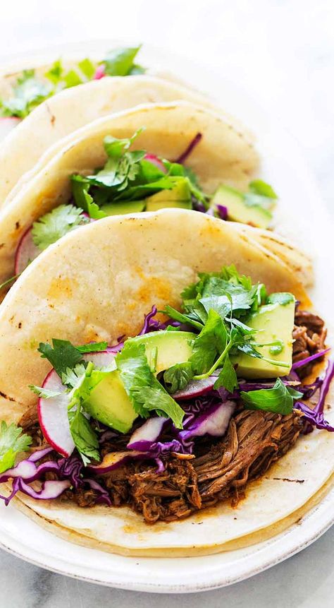 Pulled Pork Tacos {Slow Cooker Mexican Pork} Pulled Pork Tacos Slow Cooker, Pork Tacos Slow Cooker, Slow Cooker Pulled Pork Tacos, Mexican Pulled Pork Tacos, Tacos Slow Cooker, Slow Cooker Pork Tacos, Mexican Slow Cooker, Chili Spice, Mexican Pulled Pork