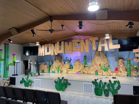 Joshua Jericho, Western Vbs, Monumental Vbs, Egypt Crafts, Vbs Decorations, Rootin Tootin, Desert Theme, Wild West Theme, Vbs 2023