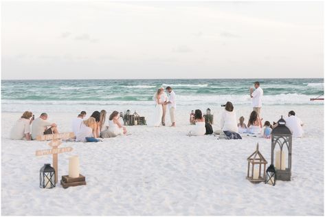 beach wedding ideas, beach wedding decor, lanterns    Santa Rosa Beach Destination Wedding | Destin FL Wedding Photographer | Kaity & Tanner - http://www.kimchristopherphotography.com Budget Beach Wedding, Money Wedding, Beach Wedding Decorations Reception, Simple Beach Wedding, Beach Wedding Flowers, Beach Wedding Inspiration, Beach Ceremony, Beach Wedding Decorations, Wedding Forward